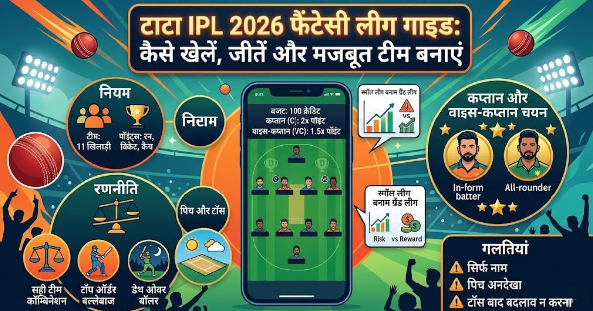 IPL Fantasy League 2026 guide Hindi me fantasy team kaise banaye aur jeetne ki strategy