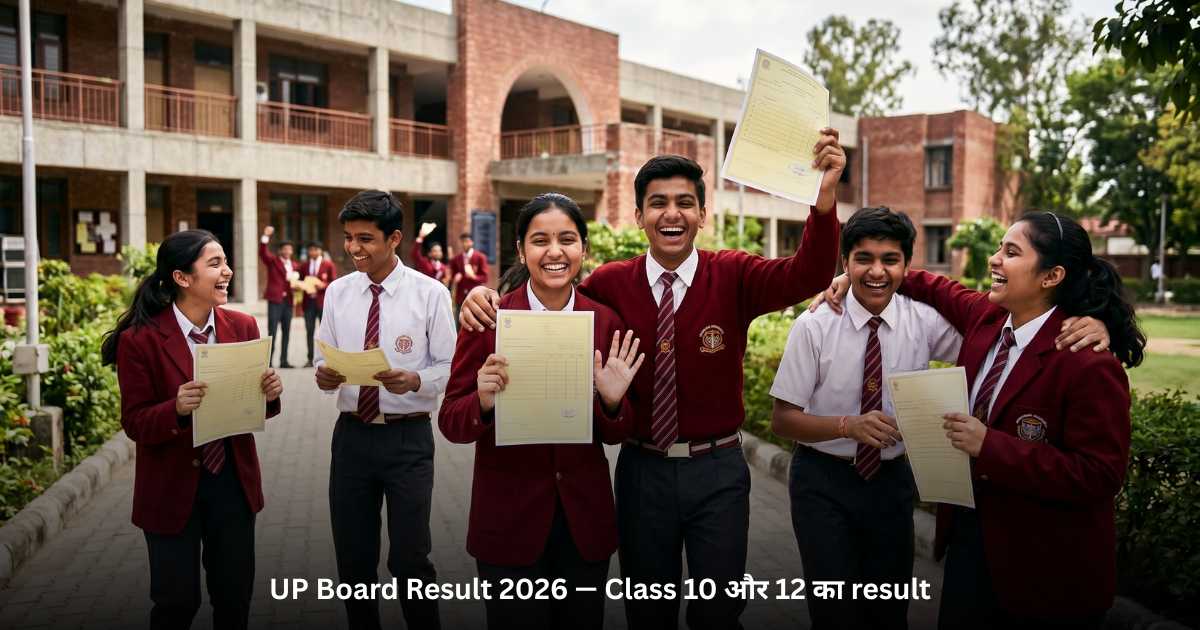 UP Board Result 2026 — Class 10 और 12 का result आज शाम 4 बजे