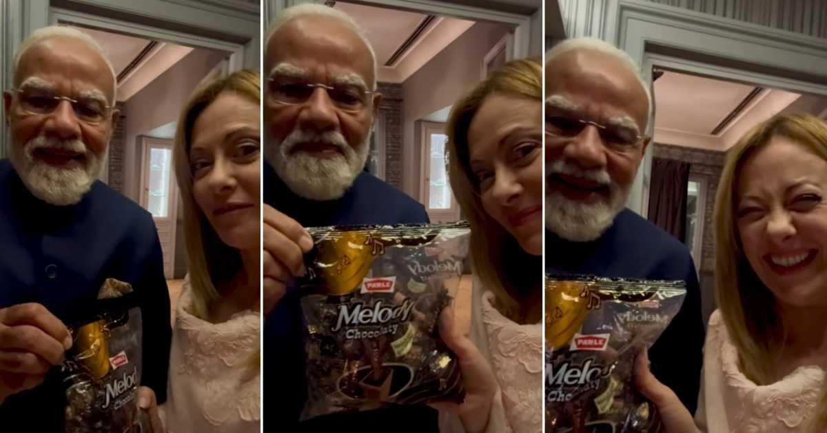 Melodi viral PM Modi Meloni Melody toffee gift Italy